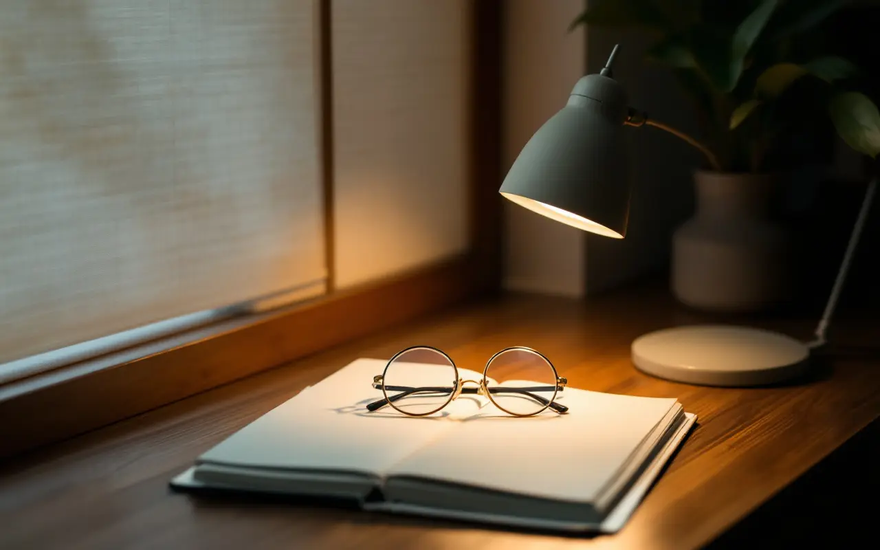 Magnifying glass with light for reading, and what else helps